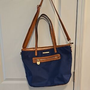 Navy and Tan Tote Bag
